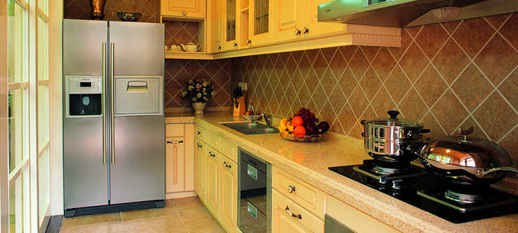 高清美式风格厨房装修效果图文欣赏